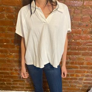NWT Madewell cropped cotton polo